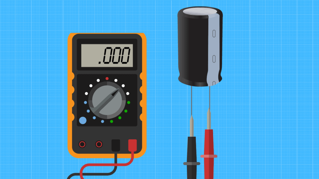 Connect multimeter to measure voltage
