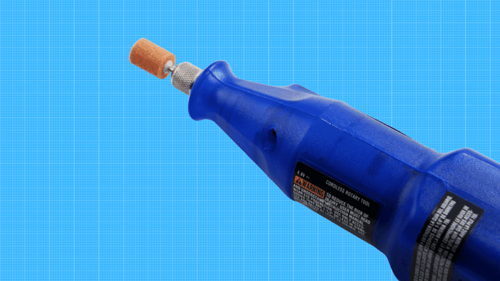 rotary tool for cleaning soldering iron tip