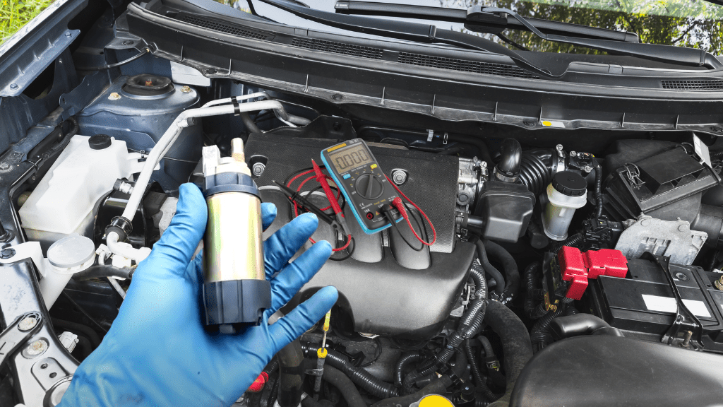 how to test fuel pump with multimeter