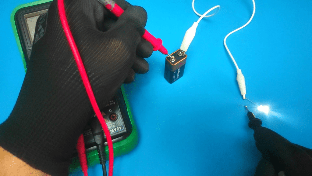 place the multimeter on the appropriate terminals