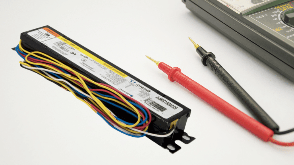 how to test a ballast with a multimeter