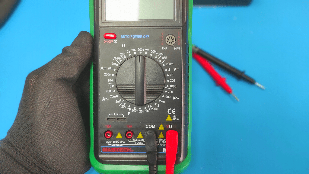set your multimeter to the ohms setting