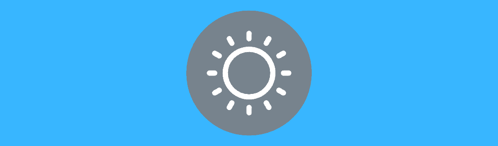 Brightness Button Symbol